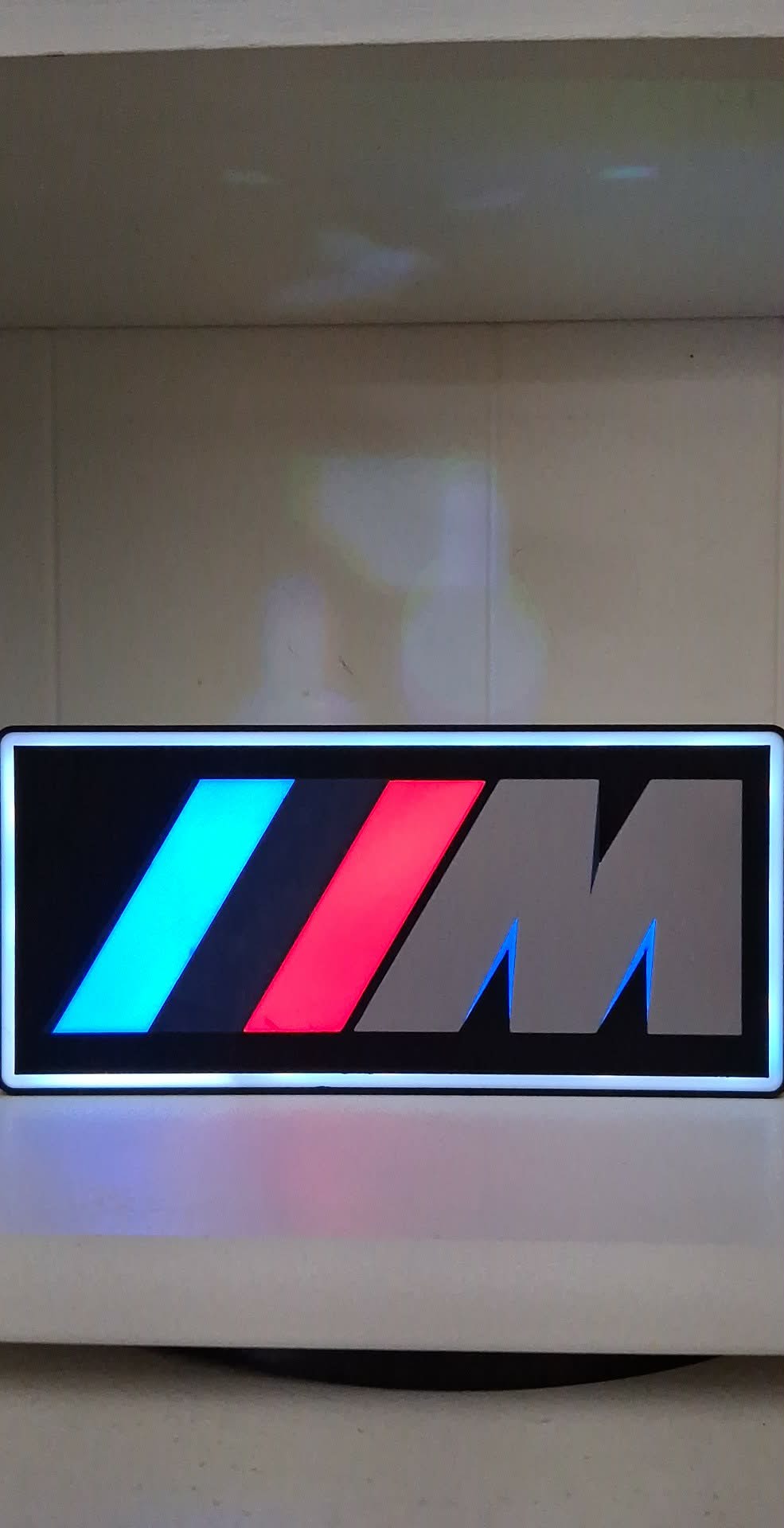 BWM Stripes LED light box – custom 3D printed – Lit Layer Creations
